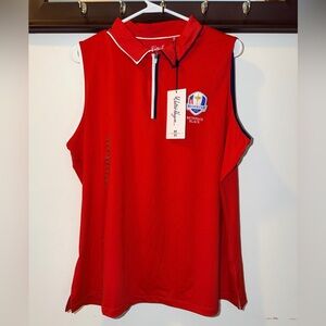 NWT Walter Hagen Women's Performance 11 Ryder Cup Sleeveless Polo size XXL